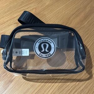 Lululemon Clear Belt Bag with Black Trim